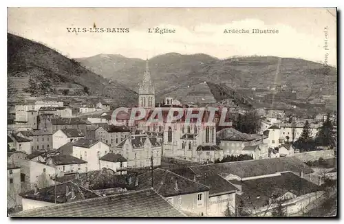 Cartes postales Vals les Bains L'Eglise
