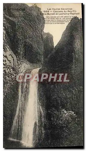 Cartes postales Les Hautes Cevennes Cascade du Ray Pic Entre Burzet et Lachamp Raphael