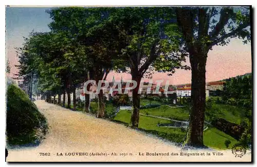 Cartes postales La Louvesc Ardeche Le Boulevard des Elegants et la Ville