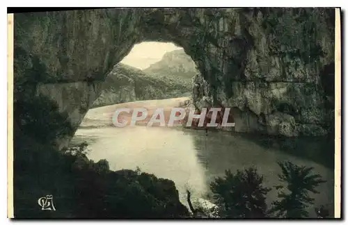 Ansichtskarte AK Environs de Vals les Bains Ardeche Le Pont d'Arc