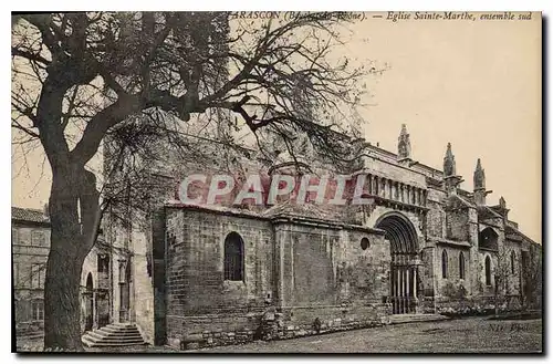 Cartes postales Tarascon B du R Eglise Sainte Marthe ensemble sud