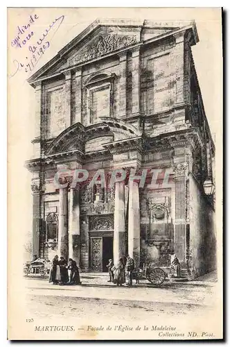 Cartes postales Martigues Facade de l'Eglise de la Madeleine