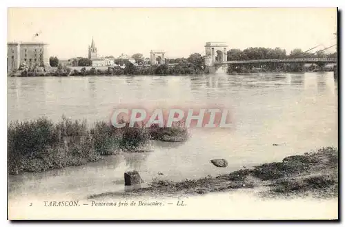 Cartes postales Tarascon Panorama pris de Beacaire