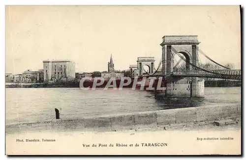 Cartes postales Vue du Pont du Rhone et de Tarascon