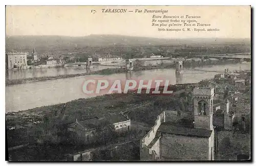 Cartes postales Tarascon Vue Panoramique Entre Beaucaire et Tarascon