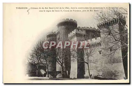 Cartes postales Tarascon Le Chateau dit du Roi Rene Cote de la Ville