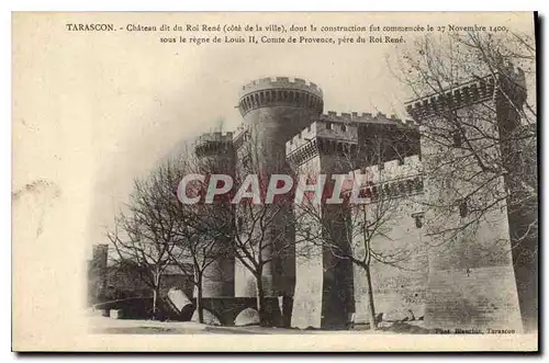 Cartes postales Tarascon Chateau dit du Roi Rene Cote de la Ville