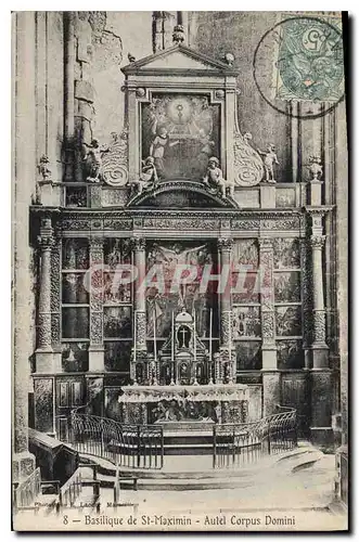 Ansichtskarte AK Basilique de St Maximin Autel Corpus Domini