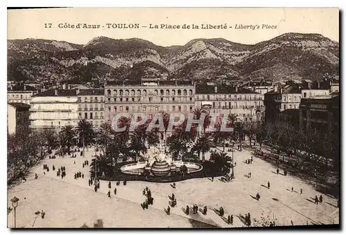 Ansichtskarte AK Cote de Azur Toulon La Place de la Liberte