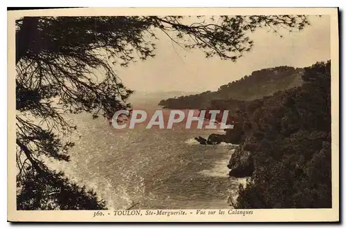 Cartes postales Toulon Ste Marquerite Vue sur les Calanques