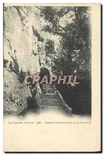 Cartes postales La Sainte Baume Chemin Conduisant a La Grotte