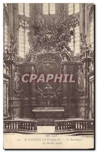 Cartes postales St Maximin La St Baume La Basilique Le Maitre Autel