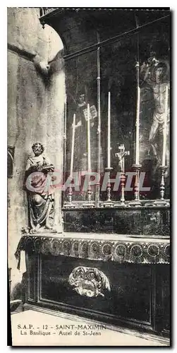 Cartes postales Saint Maximin La Basilique Autel de St Jean