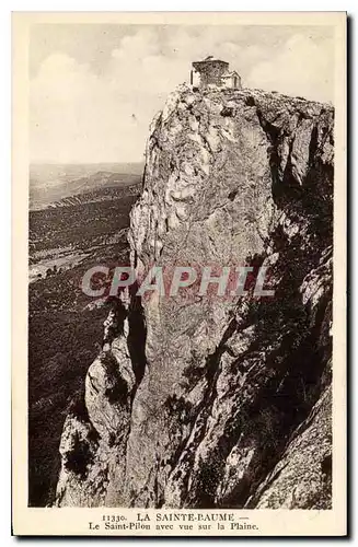 Ansichtskarte AK La Sainte Baume Le Saint Pilon avec vuc sur la Plaine