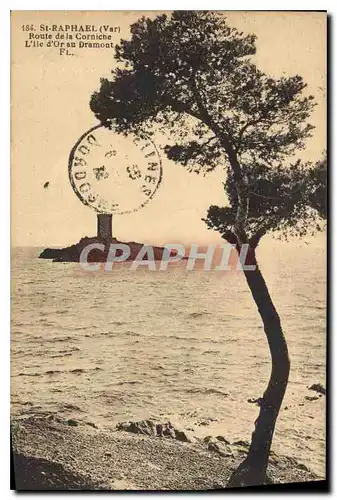 Cartes postales St Raphael Var Route de la Corniche L'Ile d'Or au Dramont