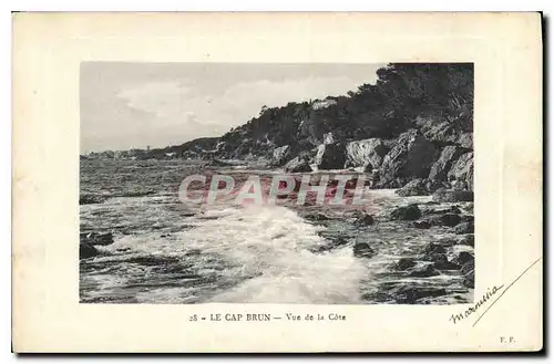 Cartes postales Le Cap Brun vue de la Cote