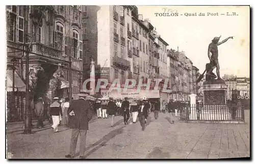 Cartes postales Toulon Quai du port Cronstadt