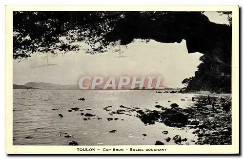 Cartes postales Toulon Cap Brun Soleil Couchant