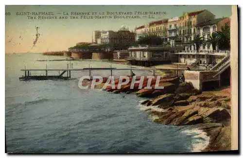 Cartes postales Saint Raphael la Reserve et le Boulevard Felix Martin