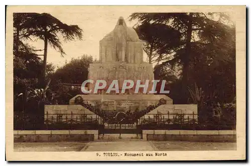 Cartes postales Toulon Monument aux Morts