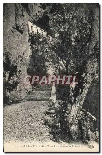 Ansichtskarte AK La Sainte Beaume Les Escaliers de la Grotte