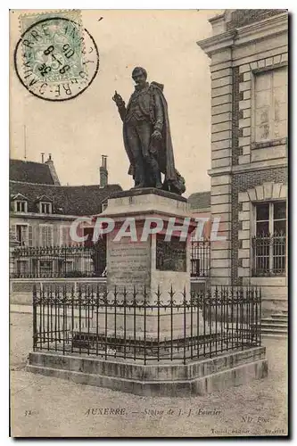 Ansichtskarte AK Auxerre Statue de J J Fourier
