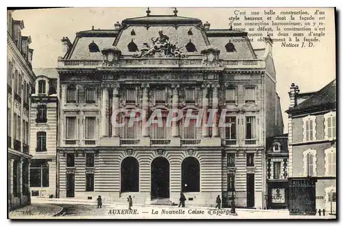 Cartes postales Auxerre La nouvelle Caisse d'Epargne