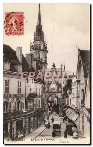 Cartes postales Auxerre La Rue de l'Horloge