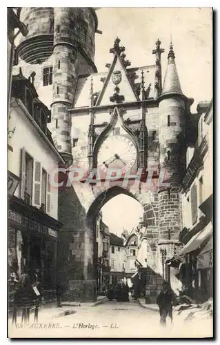 Cartes postales Auxerre L'Horloge