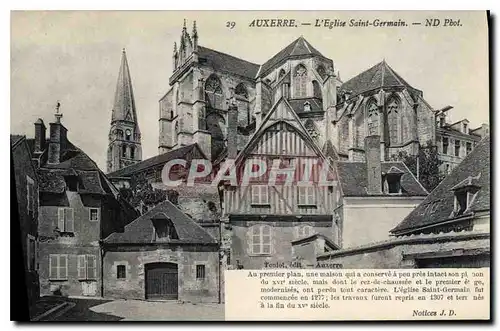 Cartes postales Auxerre l'Eglise Saint Germain