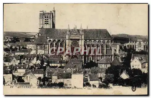 Cartes postales Auxerre La Cathedrale vue de l'Eglise St Pierre