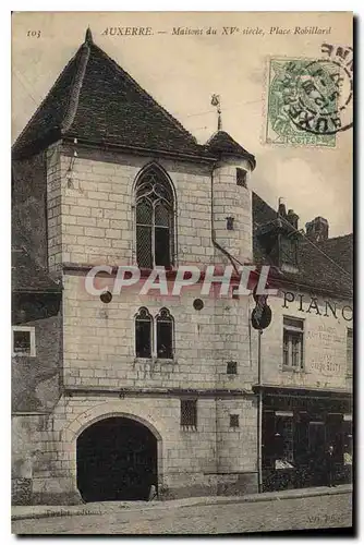 Ansichtskarte AK Auxerre Maison du XI siecle Place Robillard