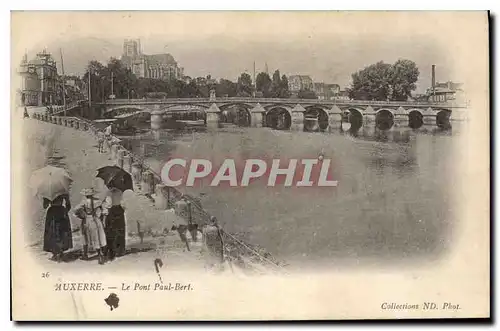 Ansichtskarte AK Auxerre Le Pont Paul Bert