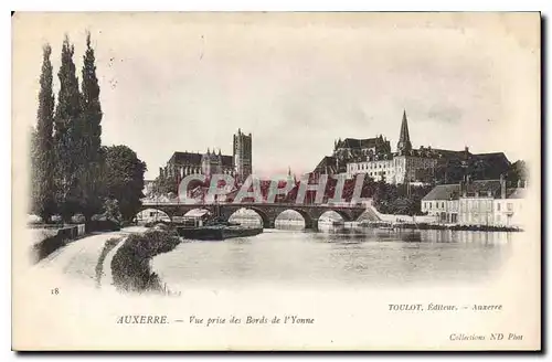 Ansichtskarte AK Auxerre Vue prise des bords de l'Yonne