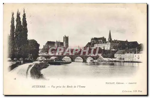 Cartes postales Auxerre Vue prise des bords de l'Yonne