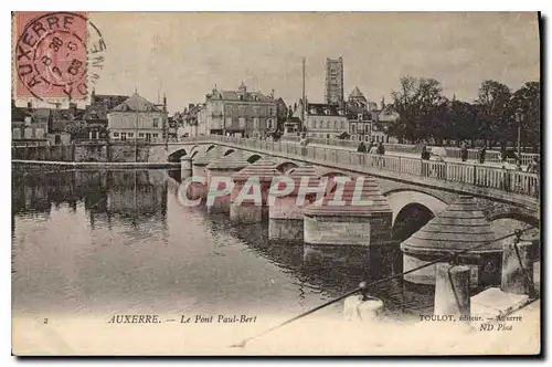 Cartes postales Auxerre Le Pont Paul Bert