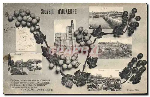 Cartes postales Souvenir Auxerre