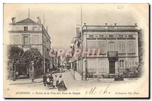 Cartes postales Auxerre Entree de la ville dite Porte du Temple