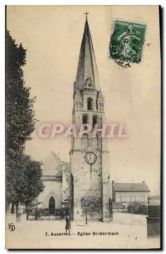 Cartes postales Auxerre Eglise St Germain