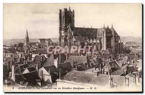 Ansichtskarte AK Auxerre la Cathedrale vue du Belvedere Manifacier