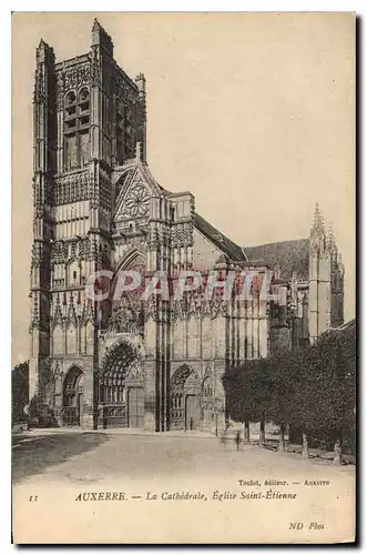 Cartes postales Auxerre la Cathedrale Eglise Saint Etienne