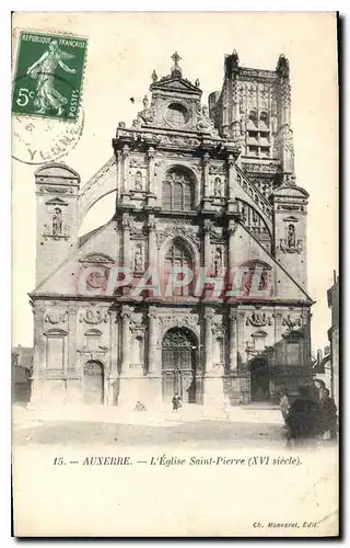 Cartes postales Auxerre l'Eglise Saint Pierre XVI siecle