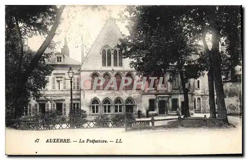 Cartes postales Auxerre la Prefecture