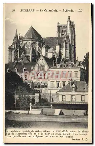 Cartes postales Auxerre la Cathedrale l'Abside