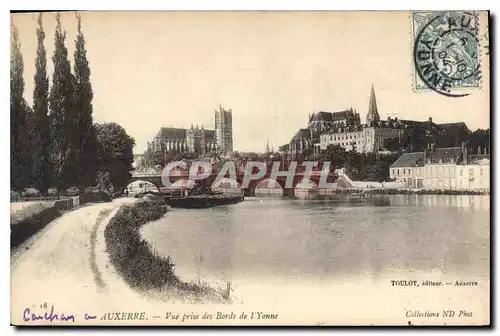 Ansichtskarte AK Auxerre vue prise des Bords de l'Yonne