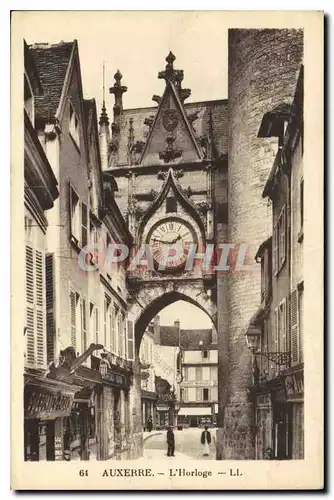 Cartes postales Auxerre l'Horloge