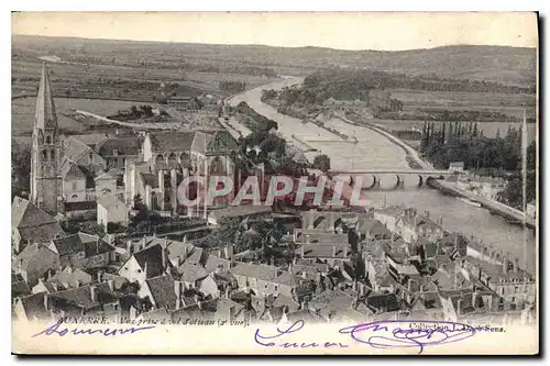 Ansichtskarte AK Auxerre vue prise de vol d'oiseau