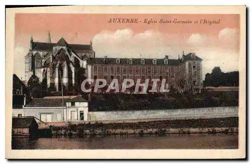Cartes postales Auxerre Eglise Saint Germain et l'Hopital