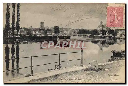 Cartes postales Auxerre vue generale prise du Pont de Gien