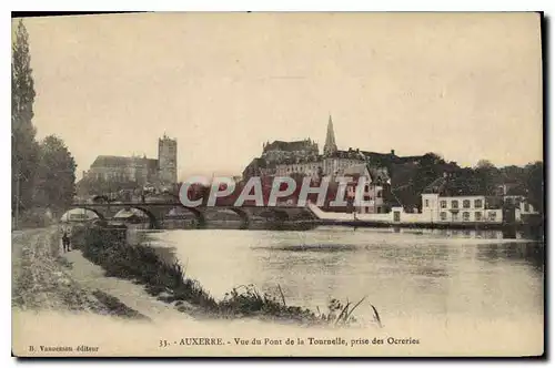 Cartes postales Auxerre vue du Pont de la Tournelle prise des Ocreries